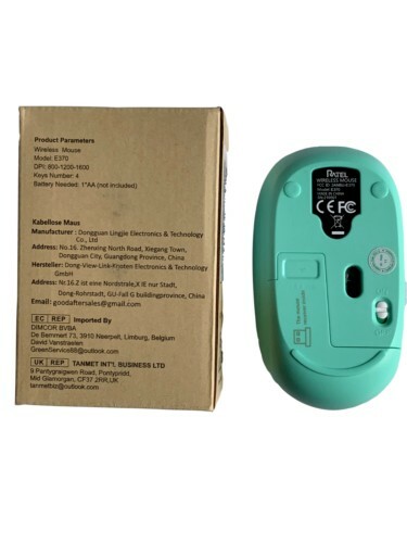 Mint Green to Purple - Wireless Optical Mouse & USB Receiver