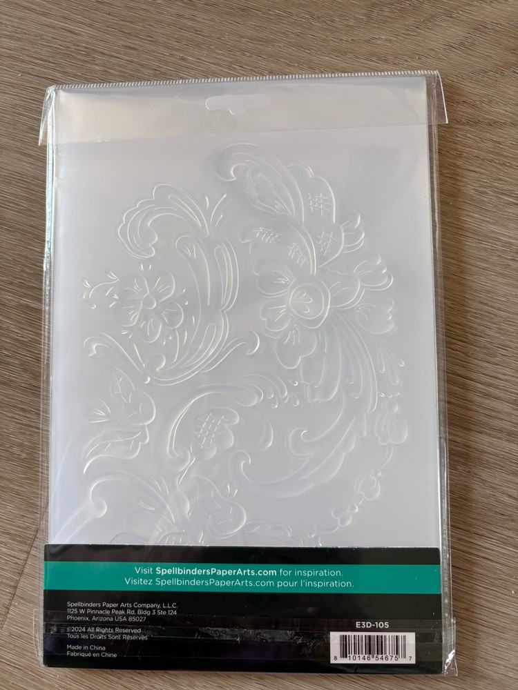 Spellbinders 3D Embossing Folder-Norwegian Rosemaling