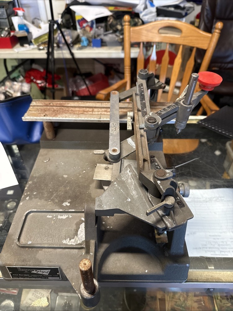 Vintage Engraving Machine Corp Engravograph New Hermes - mechanical