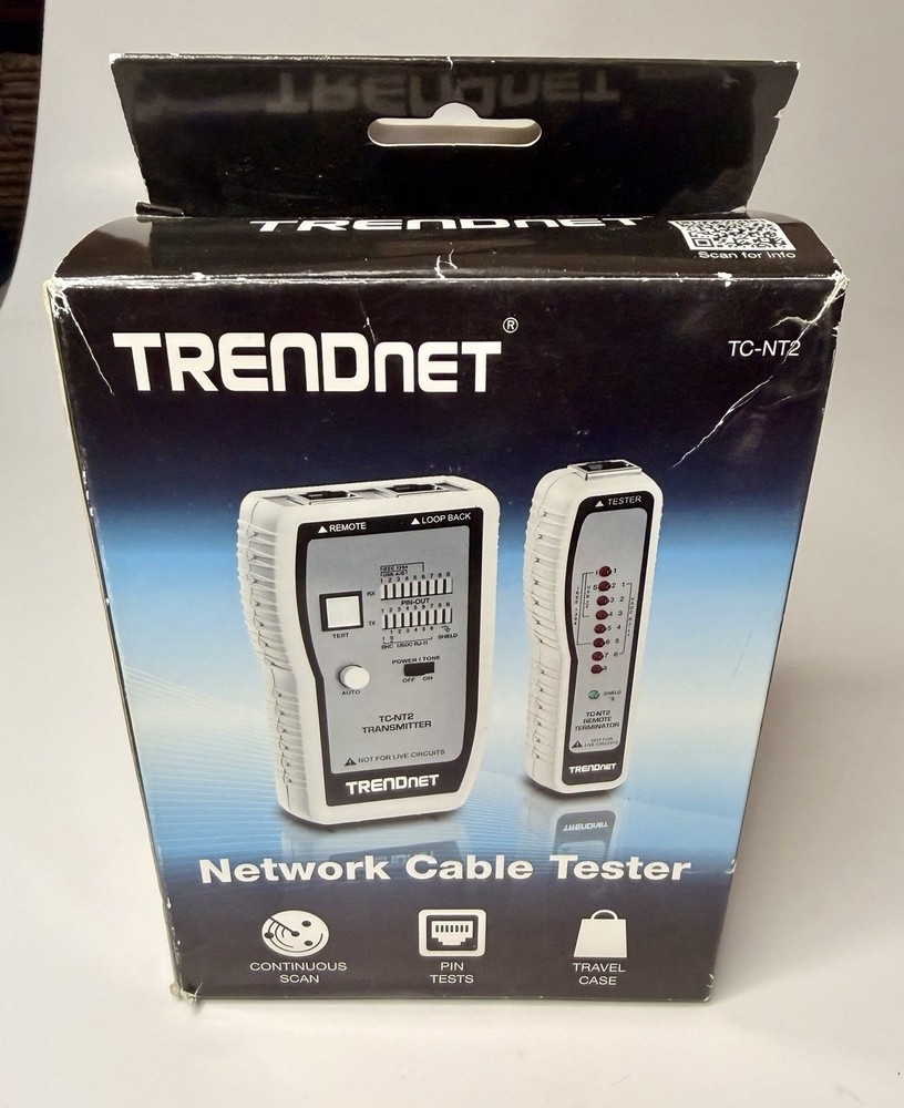 TRENDnet TC-NT2 Network Cable Tester (Ethernet & BNC)