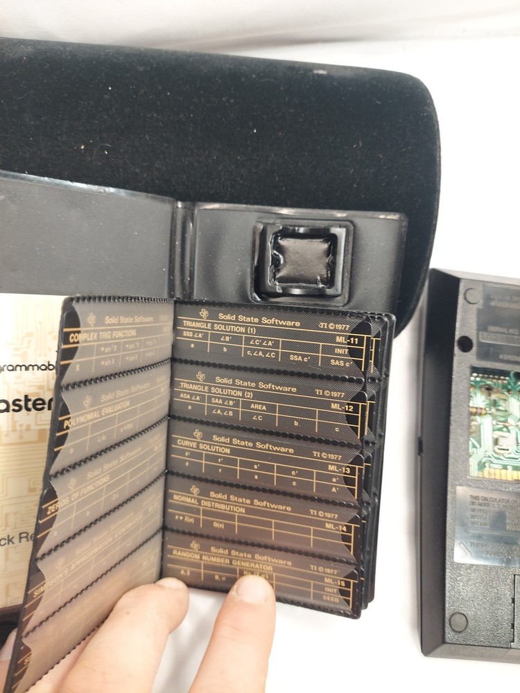 Vintage Texas Instruments TI-58 Programmable Calculator Master Library Module 1