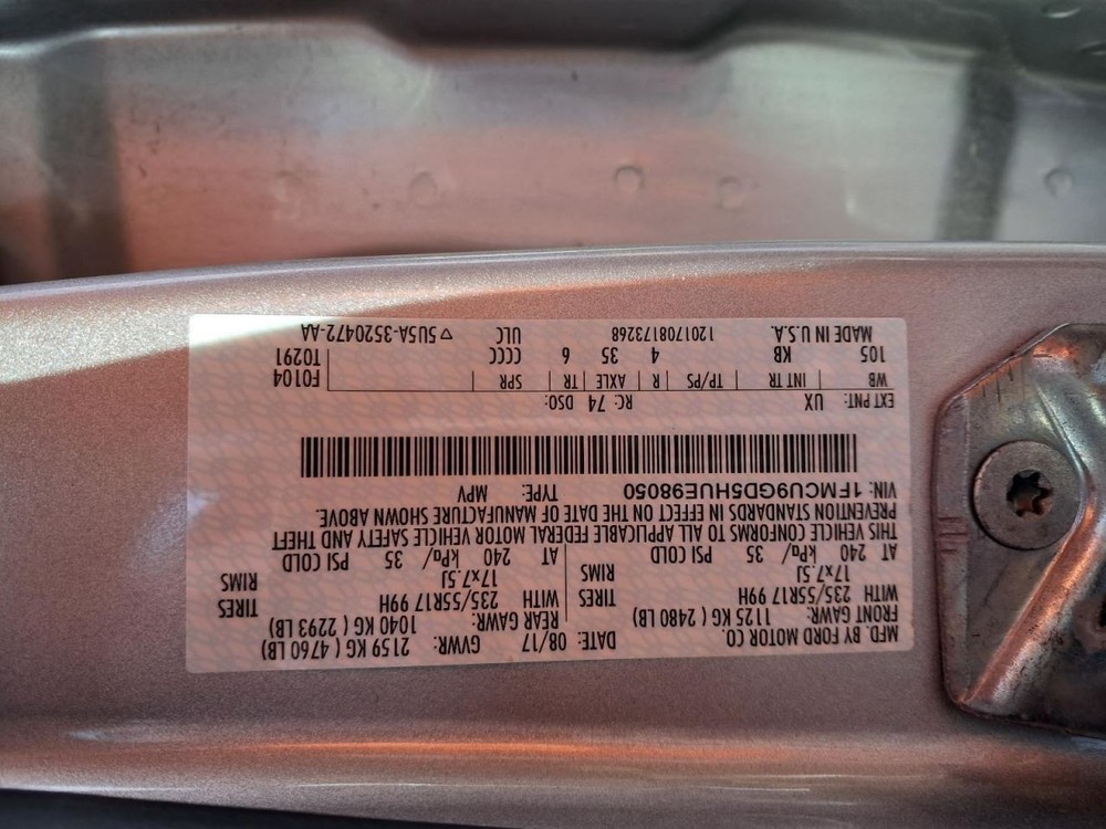 Shifter ESCAPE 2017 Transmission Shift 1549401