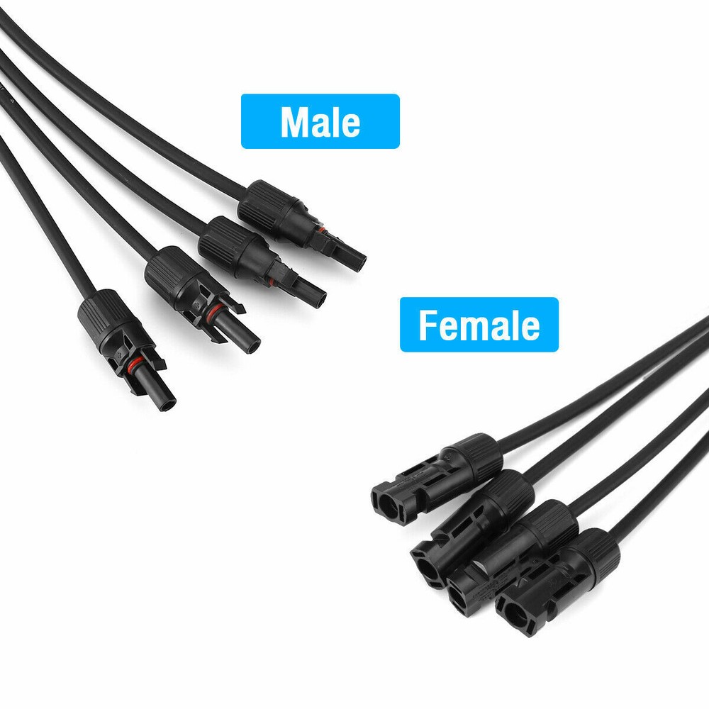 Solar Panel Y Branch Cable Connection Waterproof Adapter Connector Extension