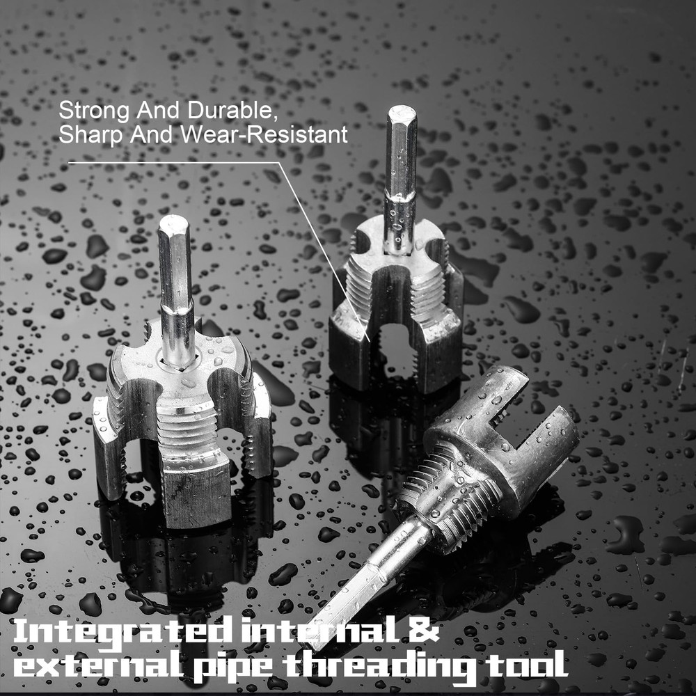 Pipe Thread Cutting Tool Integrated Internal & External Pipe Threading Tool E...