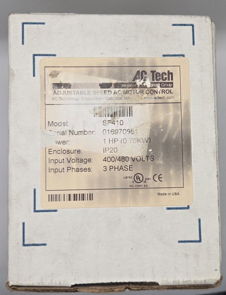 Lenze AC Tech SF410 Adjustable Speed AC Motor Control