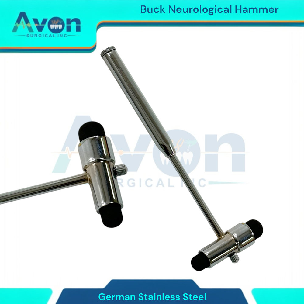 4 Pack Reflex Testing Hammers, Plastic & Metal, Buck,Dejerine,Taylor,Tromner