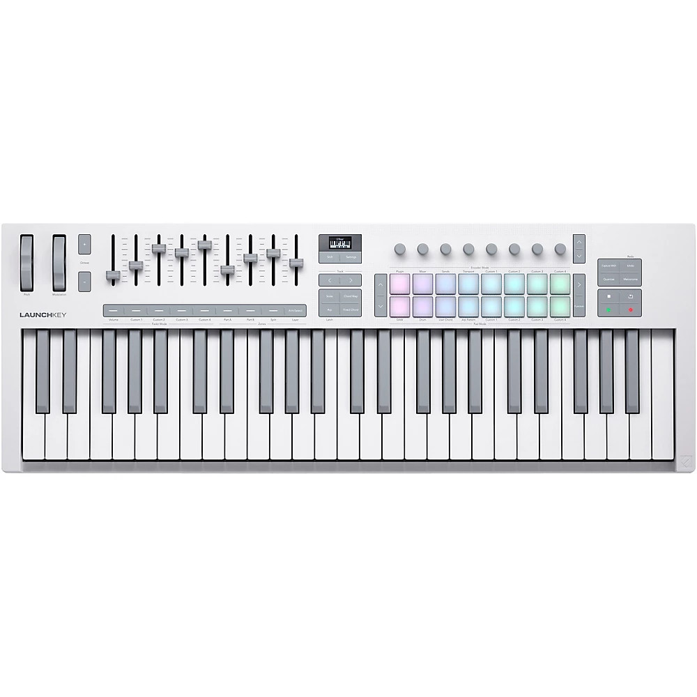 Novation Launchkey 49 MK4 Keyboard Controller White LN