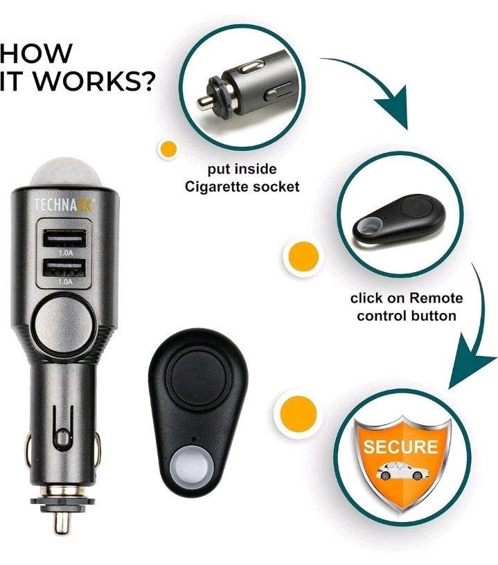 car Alarm with Charging Function TX