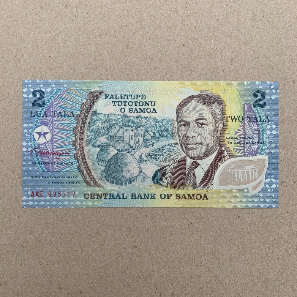 Western Samoa, 2 Tala Currency ND (2003) Commemorative Polymer Banknote