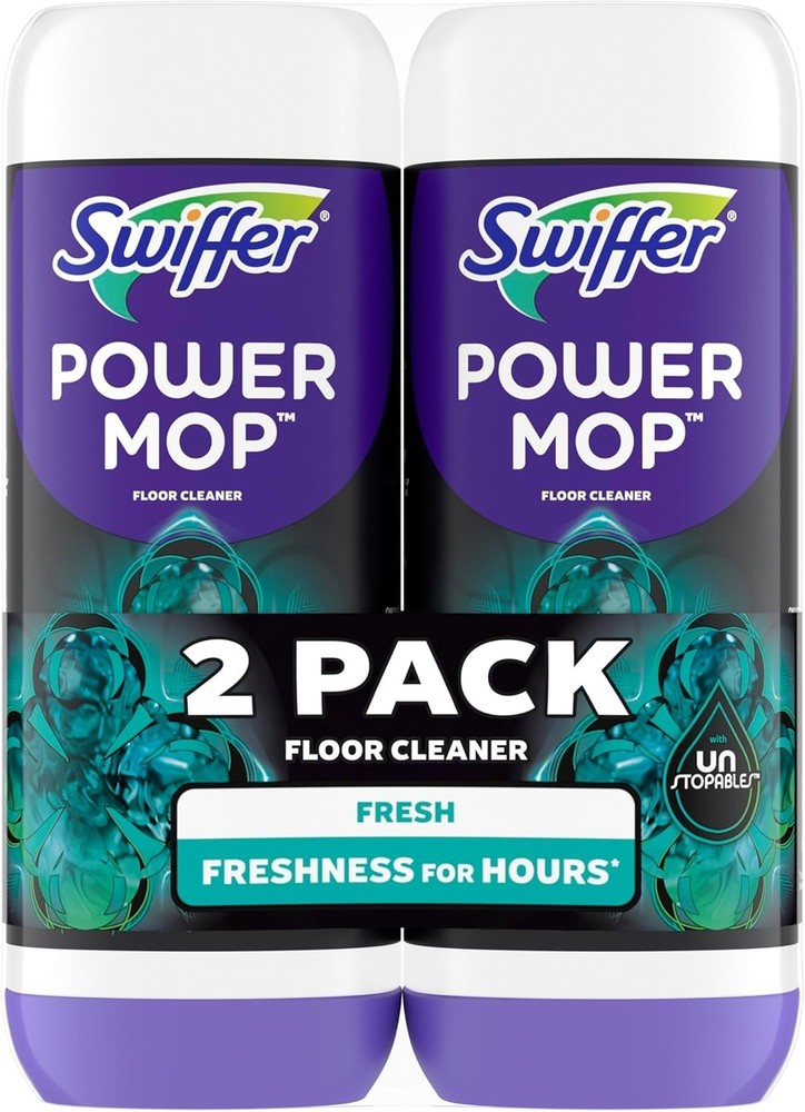 Swiffer Power Mop Refill Solution -All Purpose Multi-Surface Floor Cleaner