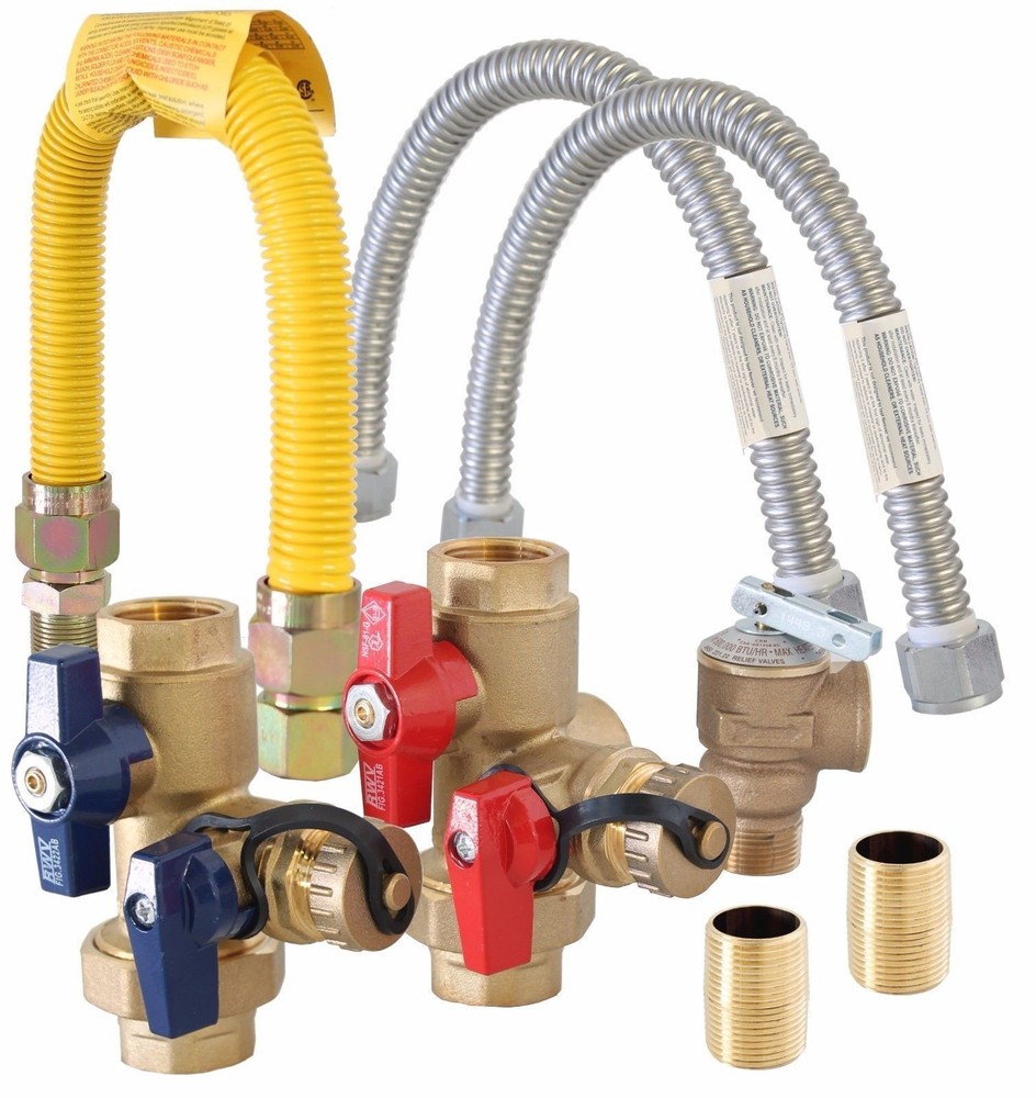 Gas Tankless Water Heater Installation Complete Kit TKLS-CK