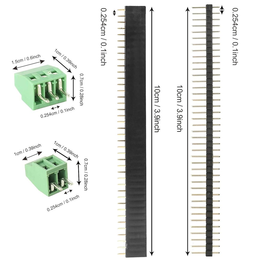 60 Pcs PCB Board Circuits Boards Kit | 28 Double-Sided Prototyping PCBs 60PCs