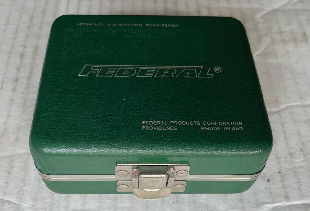 Federal Testmaster Dial Test Indicator w/Case (Model LT-6, 0.0001" Resolution)