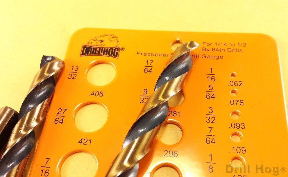 Drill Bit Gauge Measure Drill Bits Drill Gauge Hole Size Checker Tool DrillHog®