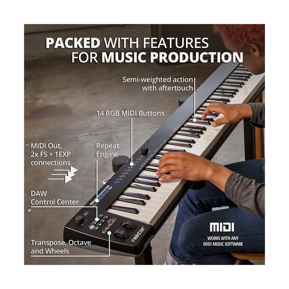 Nektar Impact GXP88 88-Key Keyboard Controller 88 Keys