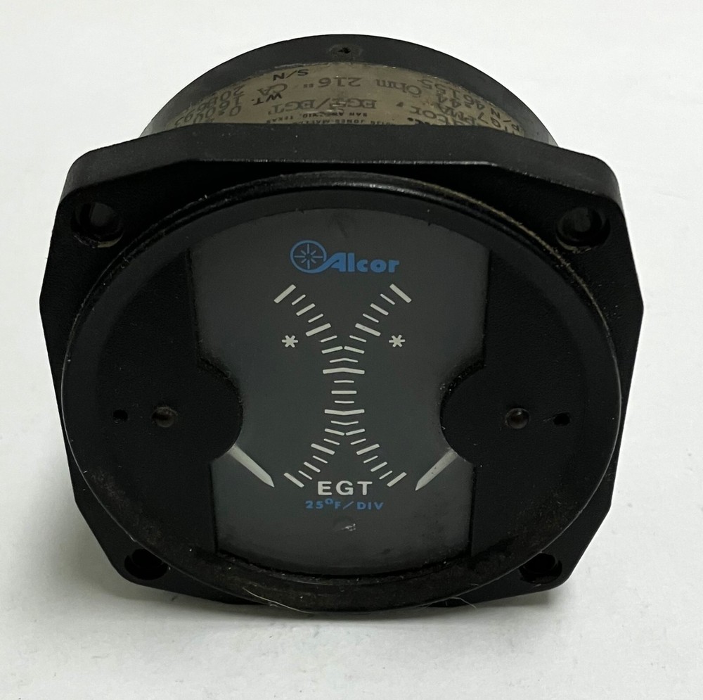 46155 Alcor Dual Exhaust Gas Temperature EGT Indicator