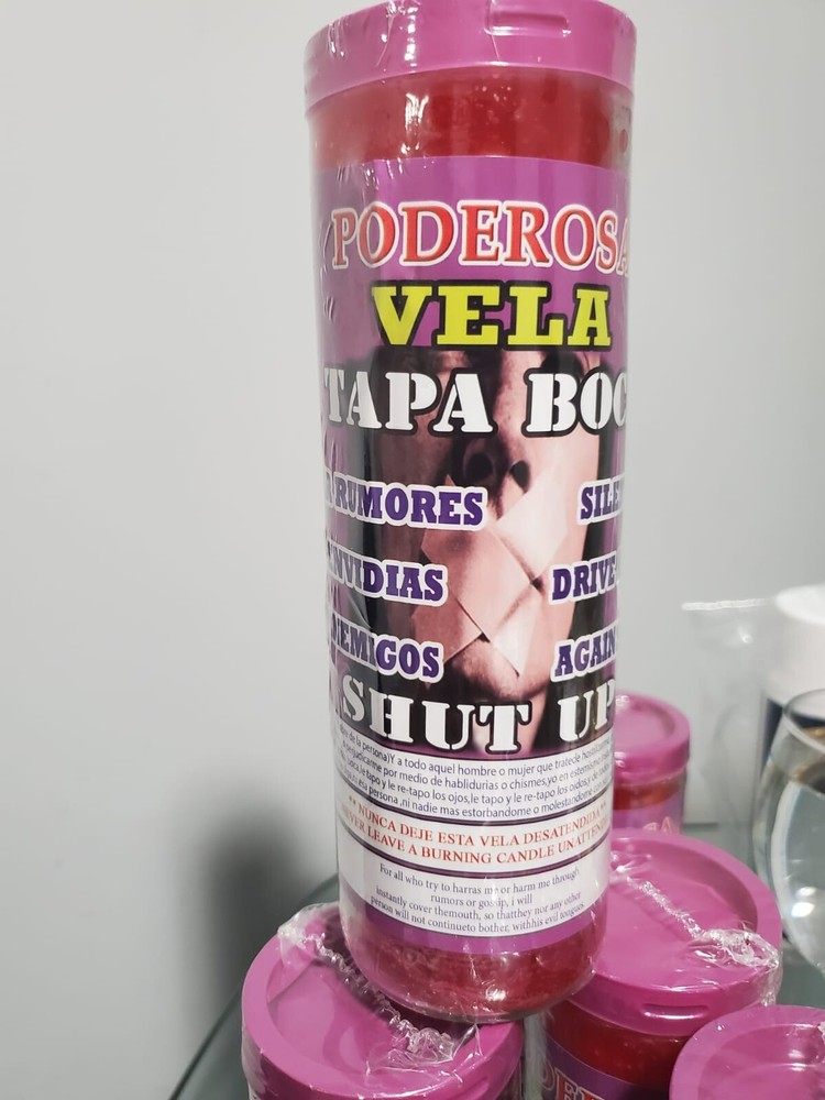 Vela Preparada Tapa Boca- silencio