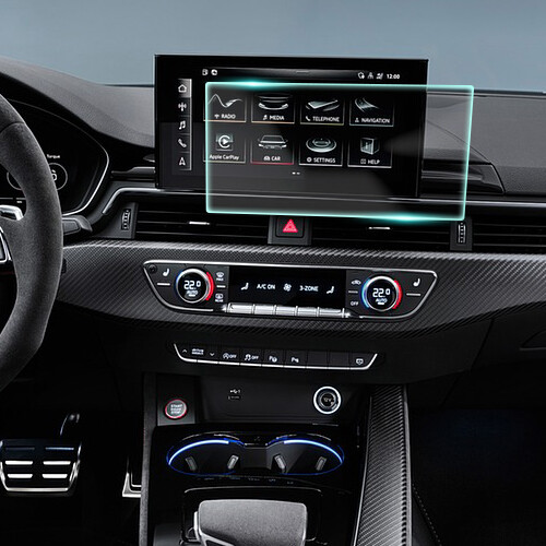 Crystal Clear Screen Protector for 2020 Audi RS5 Vehicle Navigation