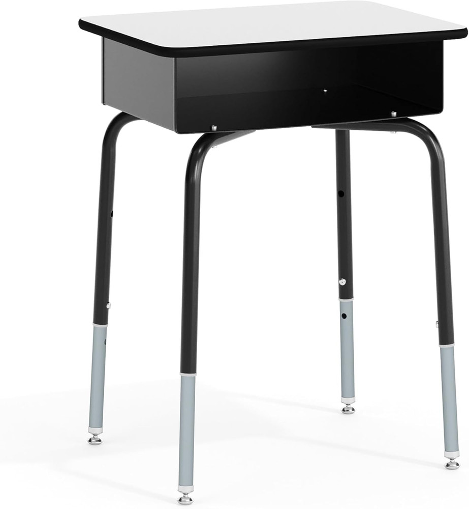 Billie Open Front Student Desk for Classrooms or Remote Learning, Height Adjusta