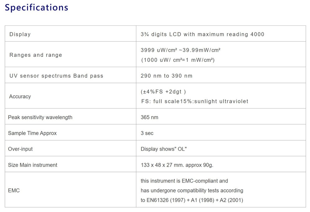 Tenmars TM-213 UVAB Light Meter