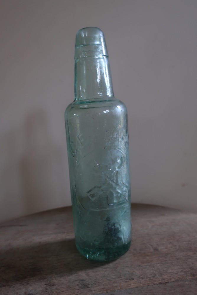 Vintage Glass bottle C.E. Beavis Bristol CODD Style
