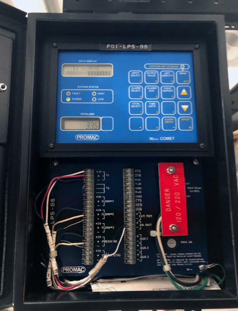 TELOG 2102 Current Loop Recorder w/ RS-232 + PROMAC Micro Comet Controller