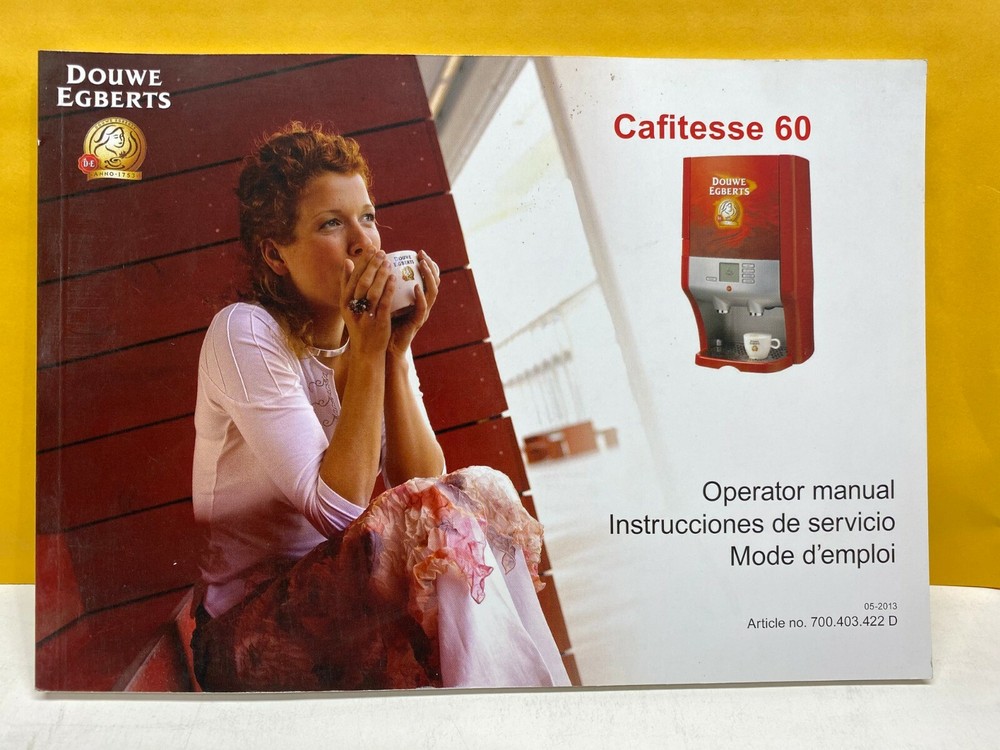 Douwe Egberts Cafitesse 60 Operator Manual