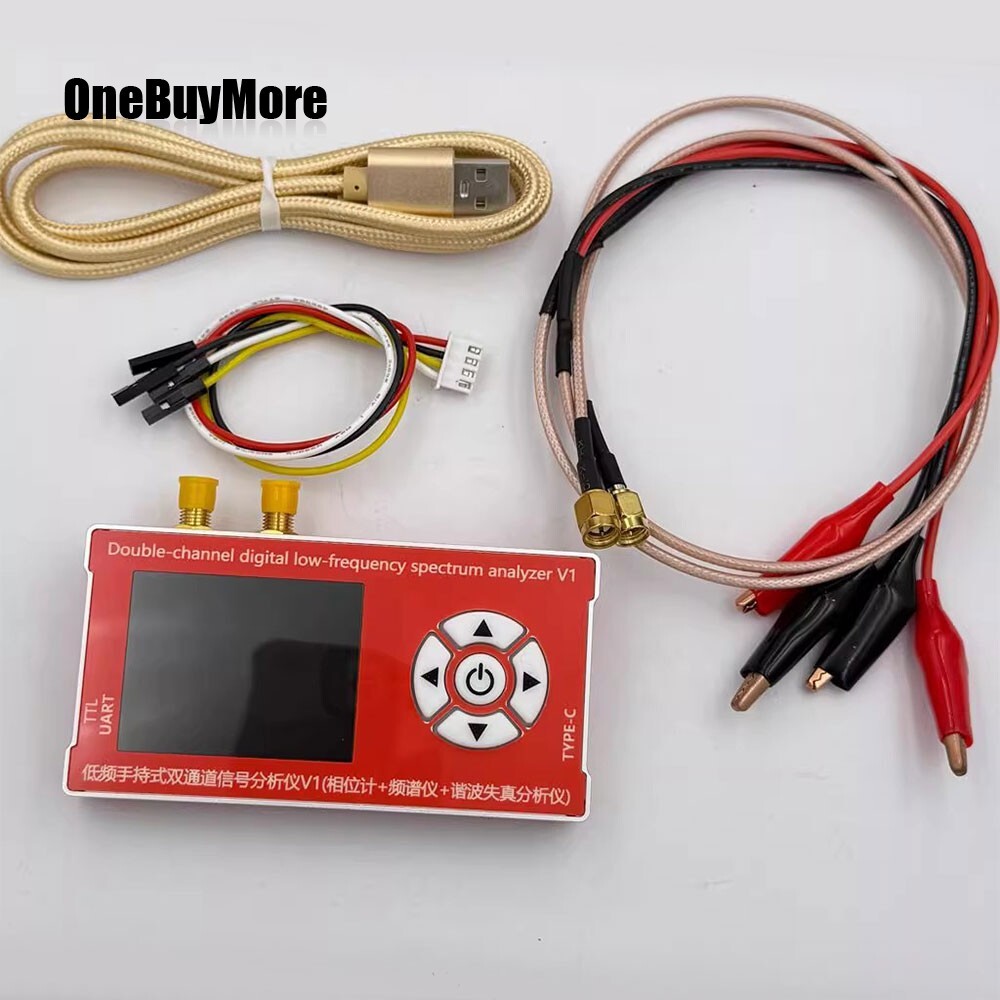 Double-channel Digital Low-frequency Handheld Spectrum Analyzer 10Hz-800kHz