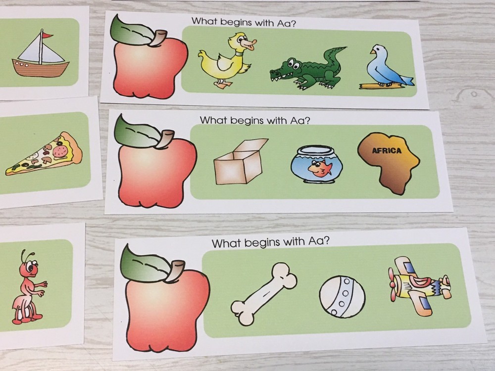 Letter Aa- What Begins With Aa - Laminated Activity Set - Reading Ready