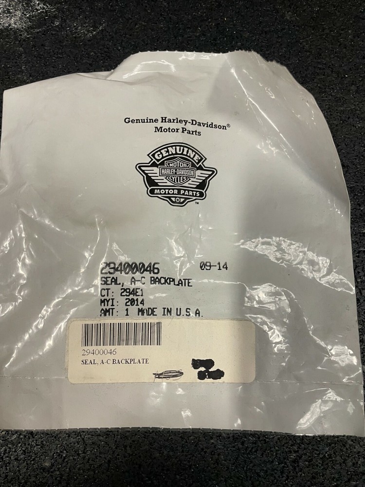 HARLEY-DAVIDSON A-C BACKPLATE SEAL 29400046