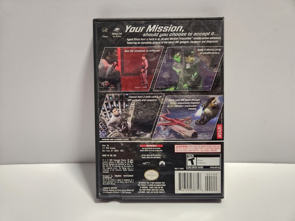 Mission Impossible Operation Surma (Nintendo GameCube) Original Case Only READ