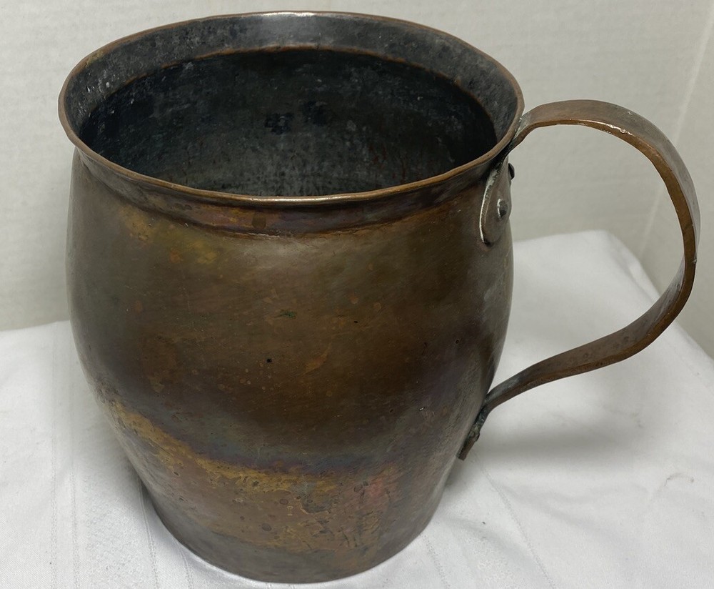Antique Arts & Crafts Mission Colonial Copper Pitcher