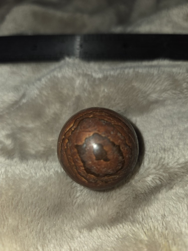 BEAUTIFUL PETRIFIED WOOD SPHERE 35 GRAMS E
