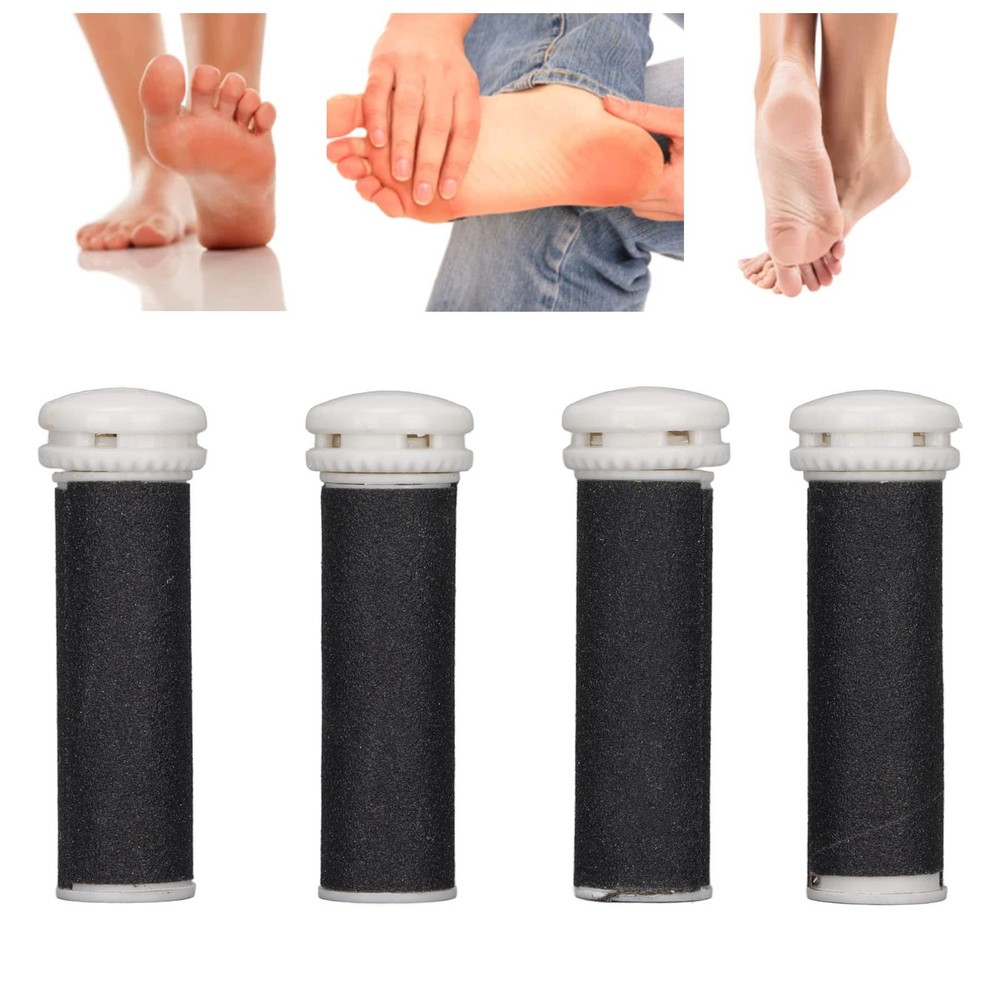 Pedicure Rollers Replacement Coarse, 4PCS Roller Refills Heads...