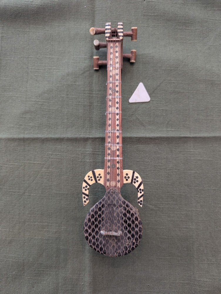 Miniature Rawap Stringed Folk Art Instrument