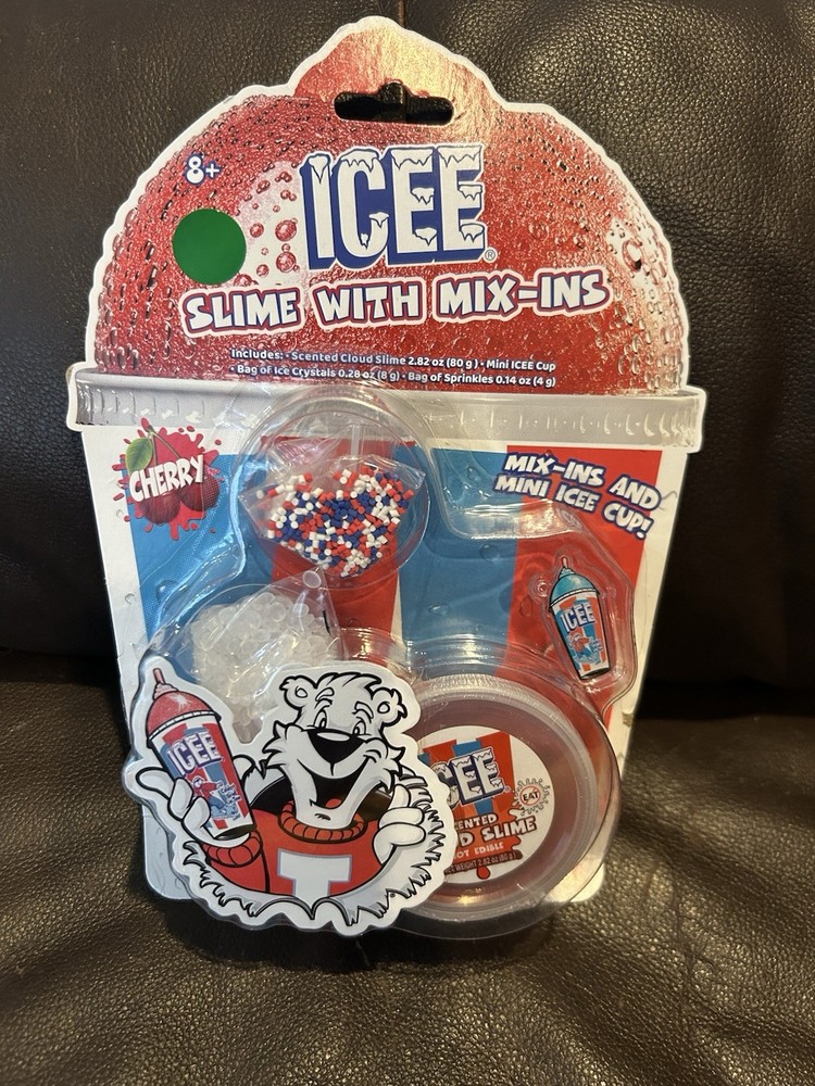Icee Cherry Slime With Mix-Ins NIP