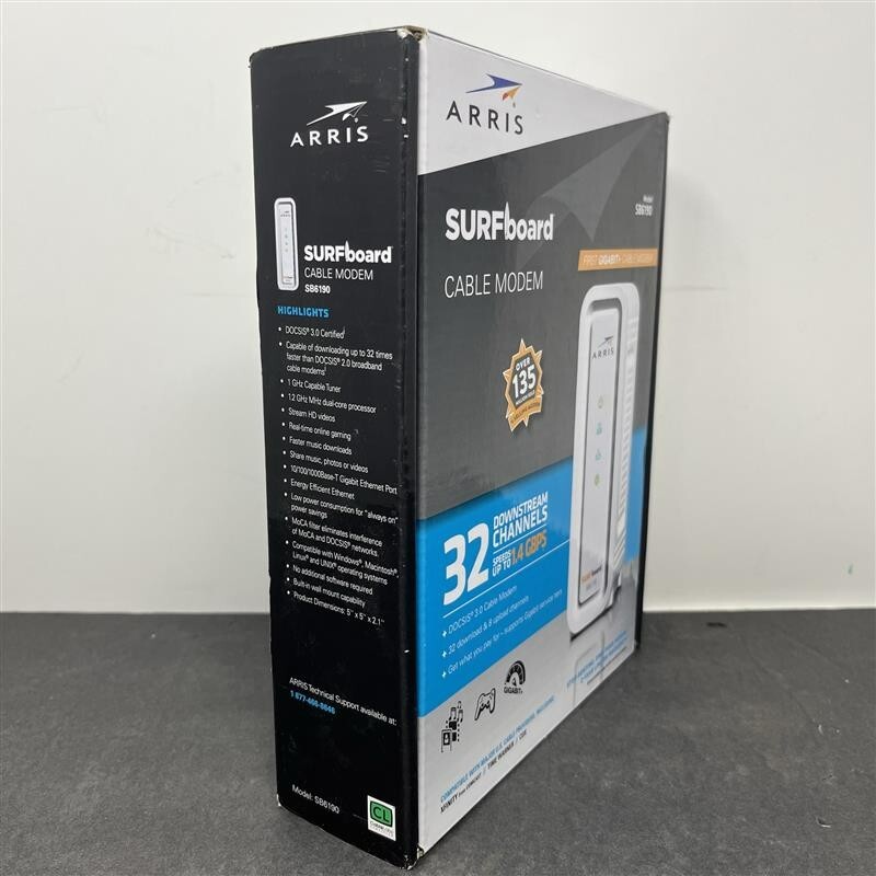 ARRIS® Surfboard® SB6190 Cable Modem, White