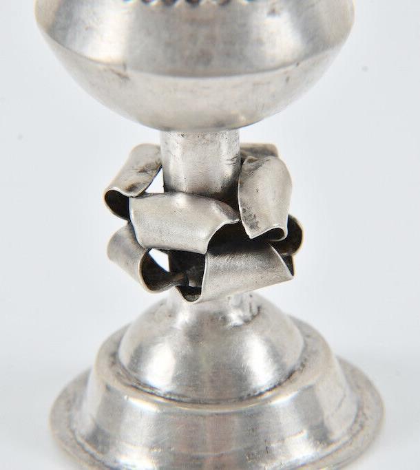 Antique Colonial America Solid Silver Jewish Kiddush Cup ca.1730 Irish Maker?