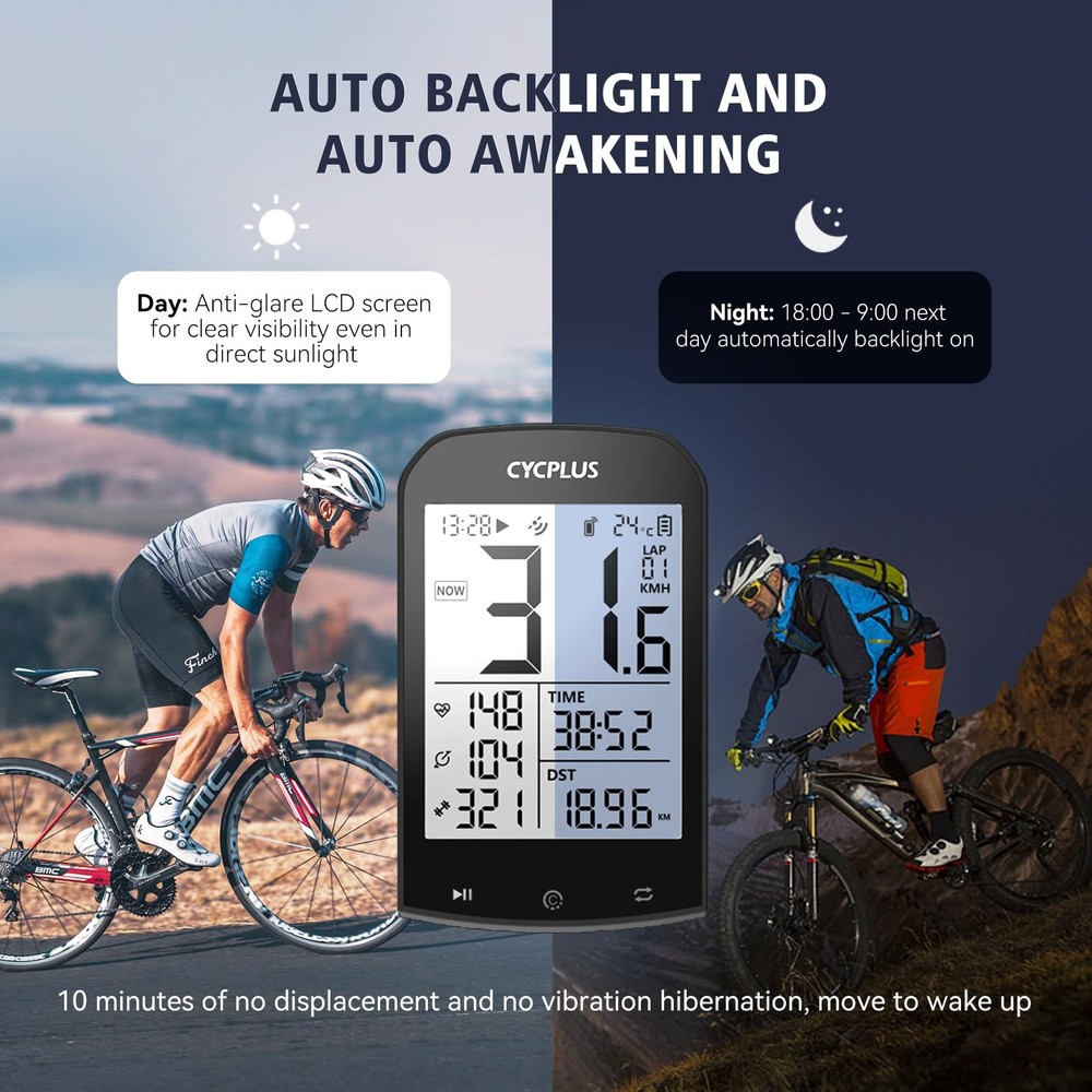 Bike Computer Set Include Speed and Mount, Wireless Bicycle Speedometer Odome...