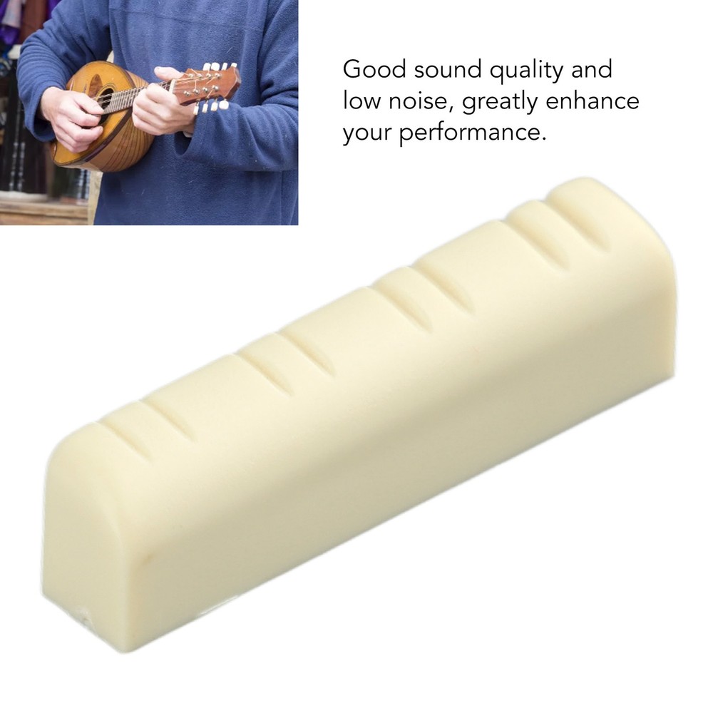 5Pcs Mandolin Bridge Nut 8 String Plastic 3.5cm Universal Instrument Accessory