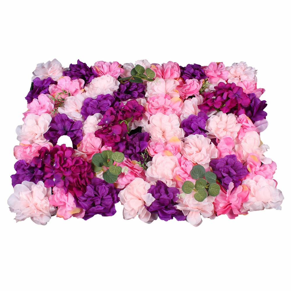 6*Artificial Flower Wall Panel Indoor Outdoor Flower Wall Panel For WeddingDecor