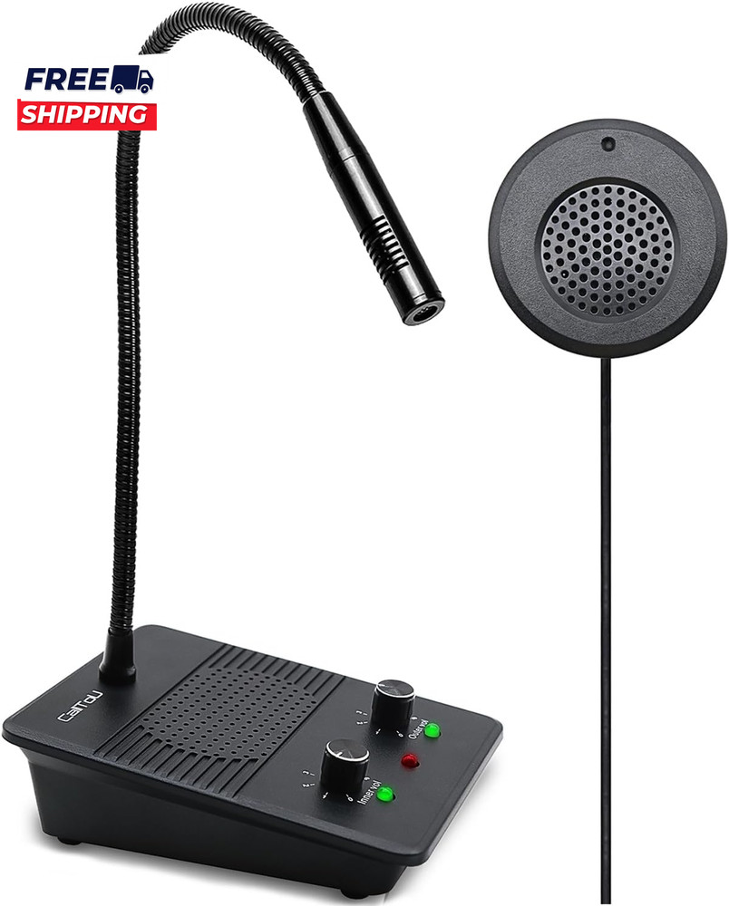 Window Speaker Intercom System Dual Way Anti-Interference Intercommunication