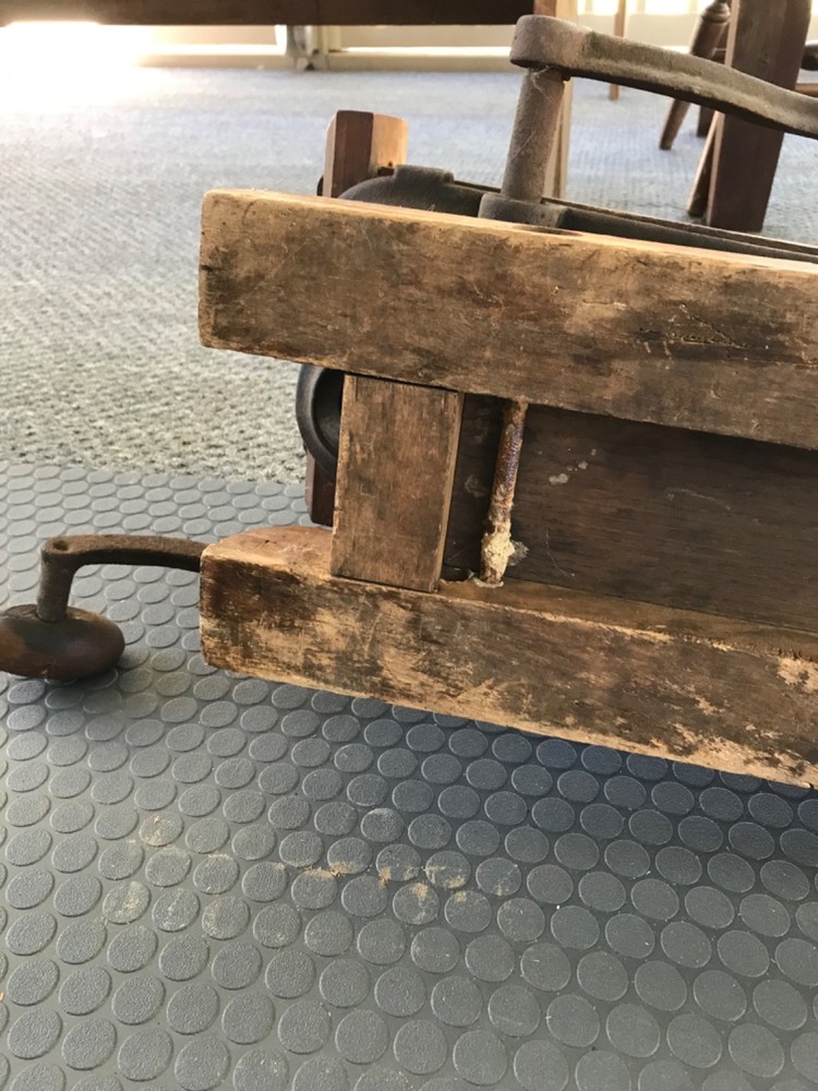 Antique Folding Hand Crank Barn/Post/Beam Drill Boring Machine