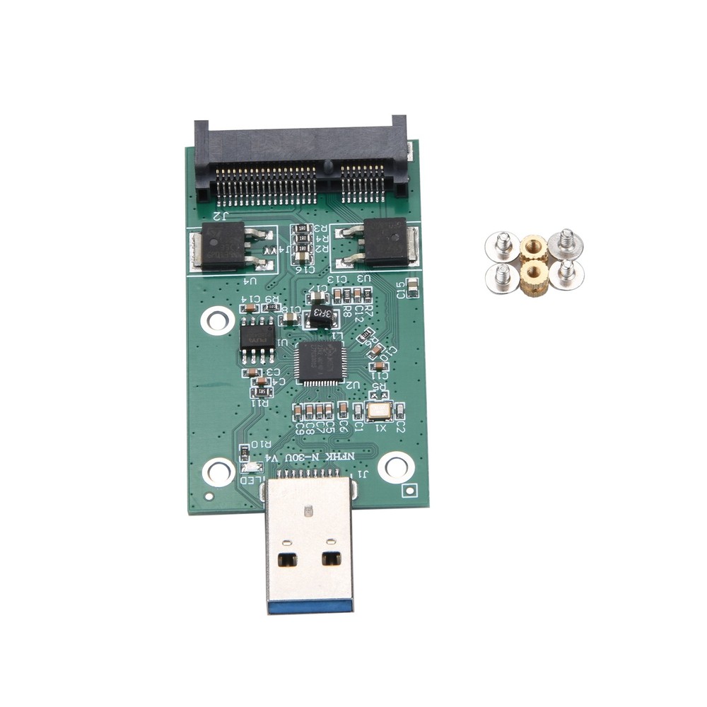 Plug & Play mSATA SSD to USB 3.0 Interface Convertor Adapter Card PCB Board C