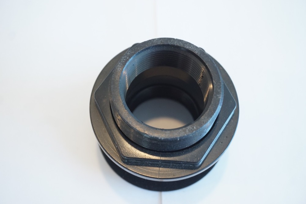 Aquarium Plumbing - 1.5" Bulkhead Fitting (Thread x Thread)