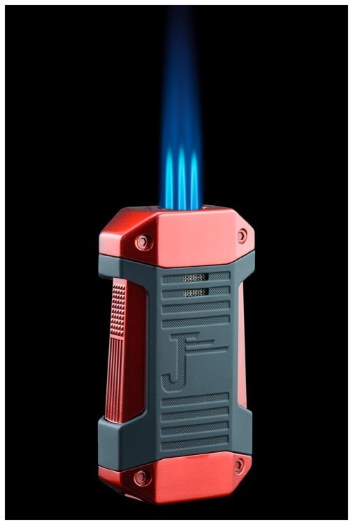 Galleon Single Action Triple Flame Torch – Red & Black Edition