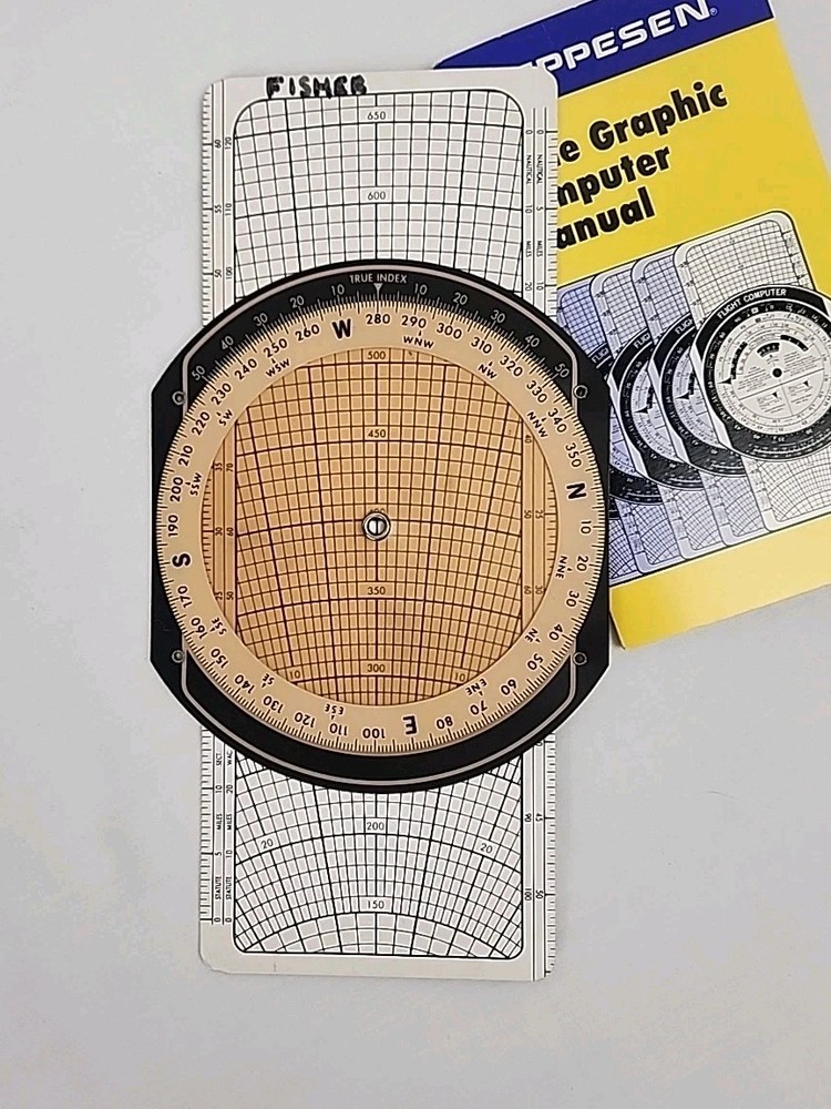 ASA Metal VFR Airplane Pilot’s Flight Reference Clipboard & Flight Computer