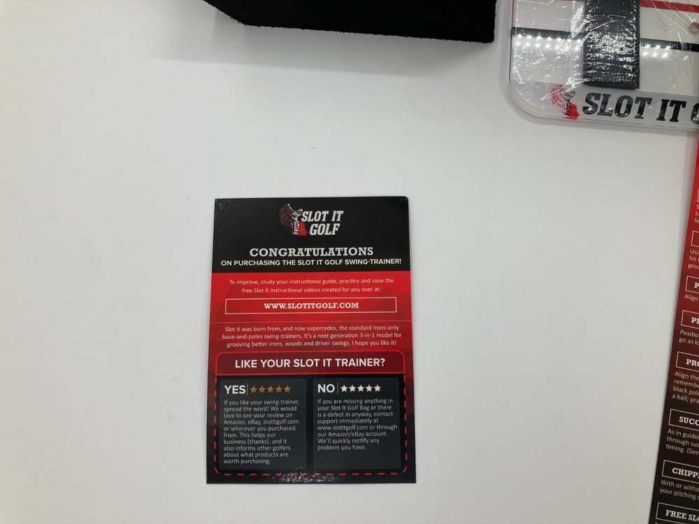 Slot It Golf Swing Trainer Training Adjustment Placement Teaching Aid Complete