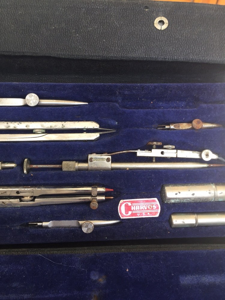 Vintage CHAROS NO-876 DRAFTING SET