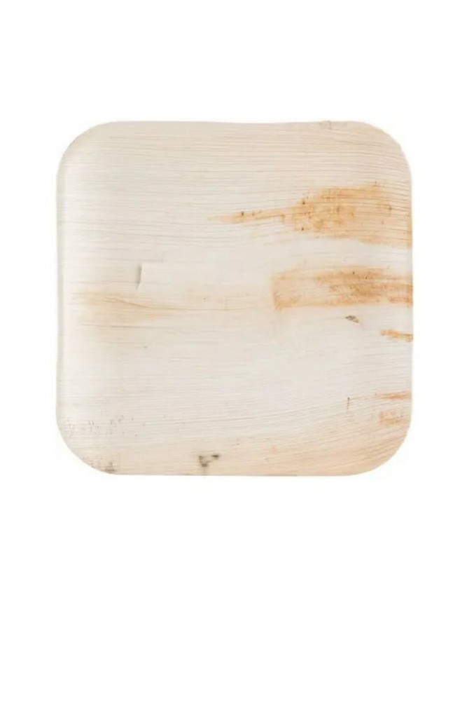 Eco-Gecko 10" SQUARE Palm Leaf plate / 100-ct case